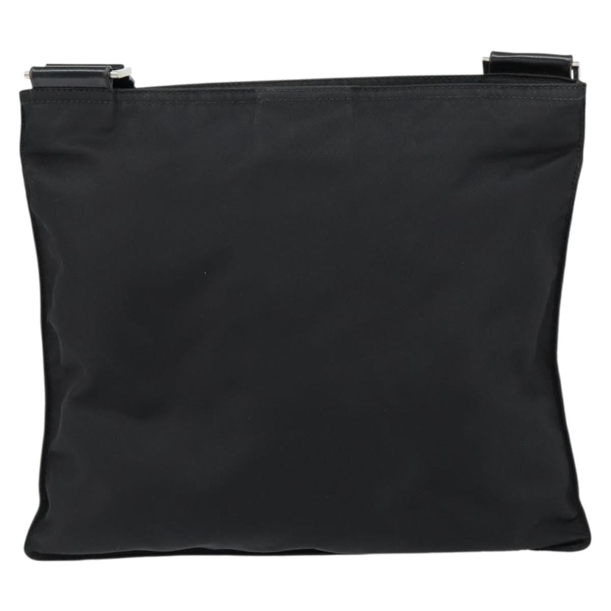 Prada Front Pocket Messenger Bag Tessuto Black Nylon Shoulder Bag Bag