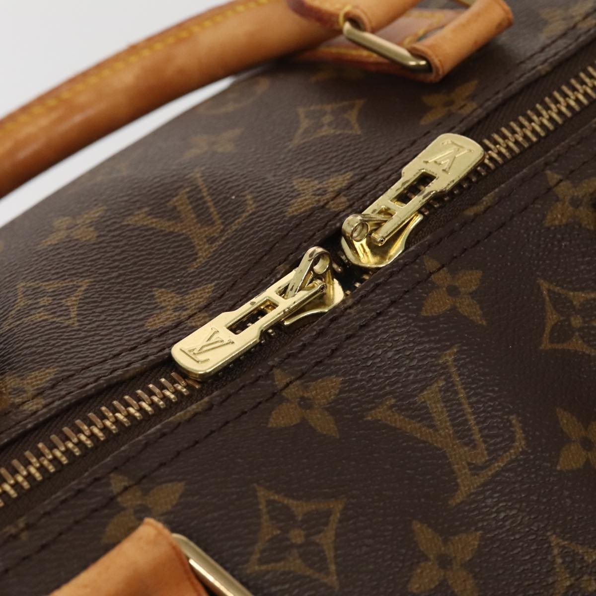 Louis Vuitton Keepall Bag Monogram Canvas Brown Canvas Travel Bag