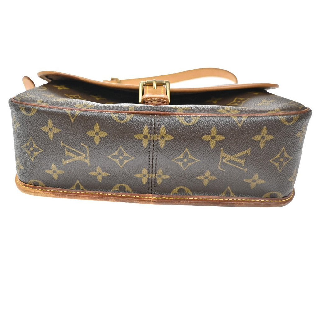 Louis Vuitton Sologne Handbag Monogram Canvas Brown Canvas Shoulder Bag