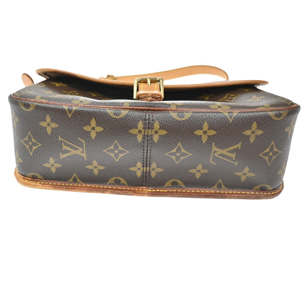 Louis Vuitton Sologne Handbag Monogram Canvas Brown Canvas Shoulder Bag