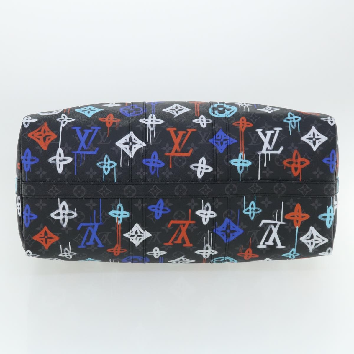 Louis Vuitton Keepall Bandouliere Bag Graffiti Monogram Eclipse Canvas Multicolour Canvas Bag