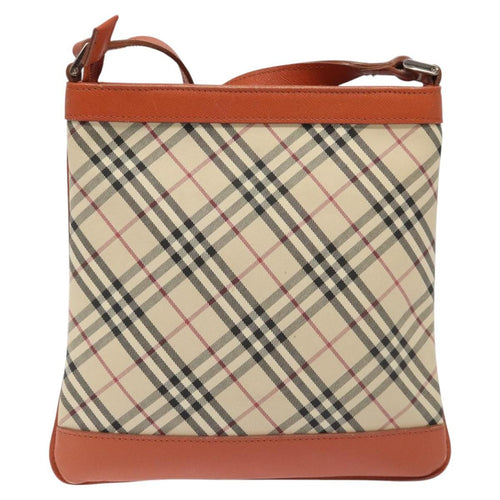 Burberry Nova Check Shoulder Bag Canvas And Leather Beige Canvas Shoulder Bag