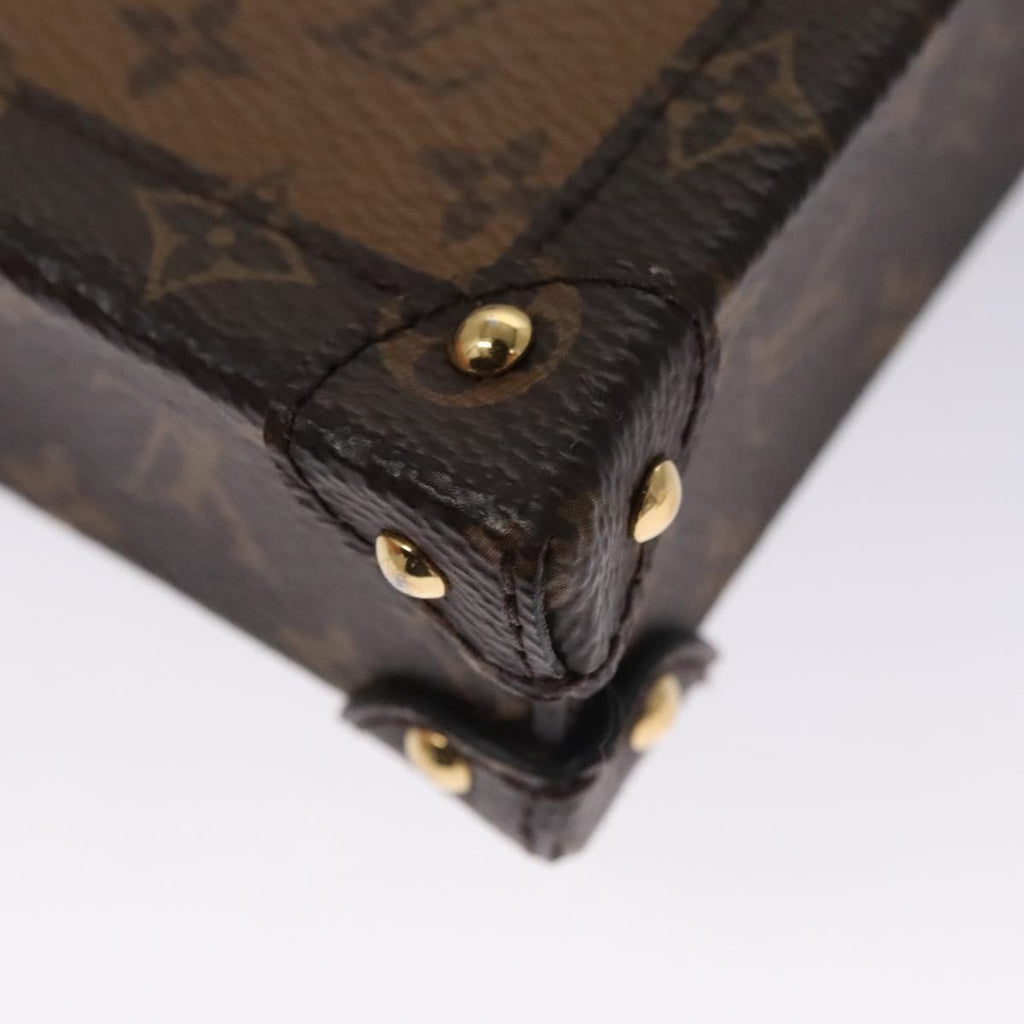 Louis Vuitton Vertical Trunk Pochette Reverse Monogram Canvas Brown Canvas Clutche & Pouche Bag