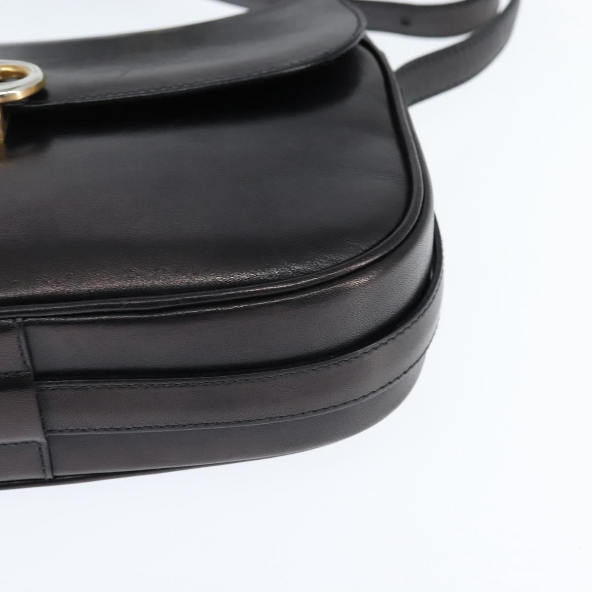 Celine Vintage Triomphe Shoulder Bag Leather Brown Leather Shoulder Bag Bag