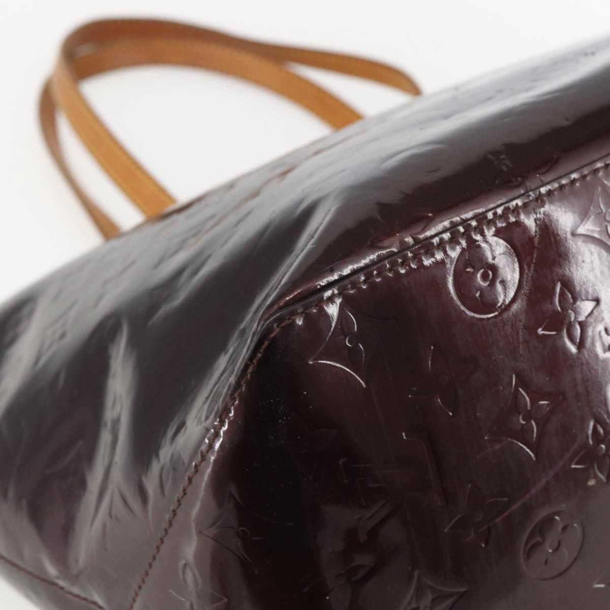 Louis Vuitton Bellevue Handbag Monogram Vernis Burgundy Patent_Leather Tote Bag
