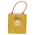 Louis Vuitton Bleecker Box Bag Monogram Vernis Beige Patent_Leather Clutche & Pouche Bag