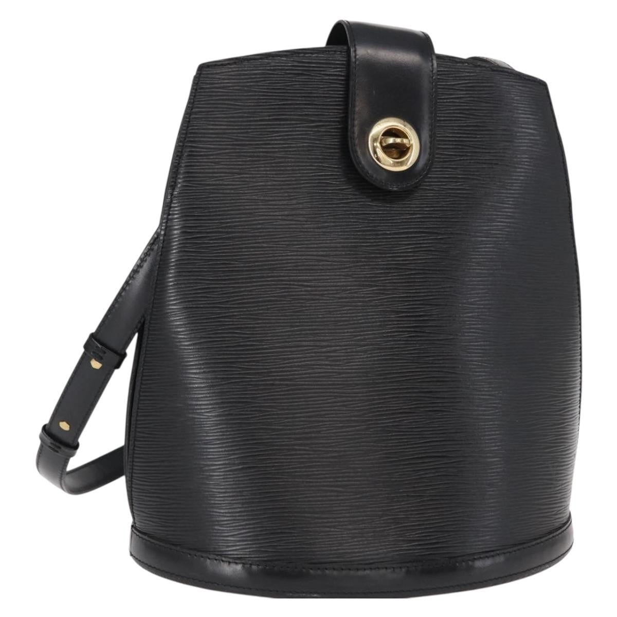 Louis Vuitton Cluny Shoulder Bag Epi Leather Black Leather Shoulder Bag