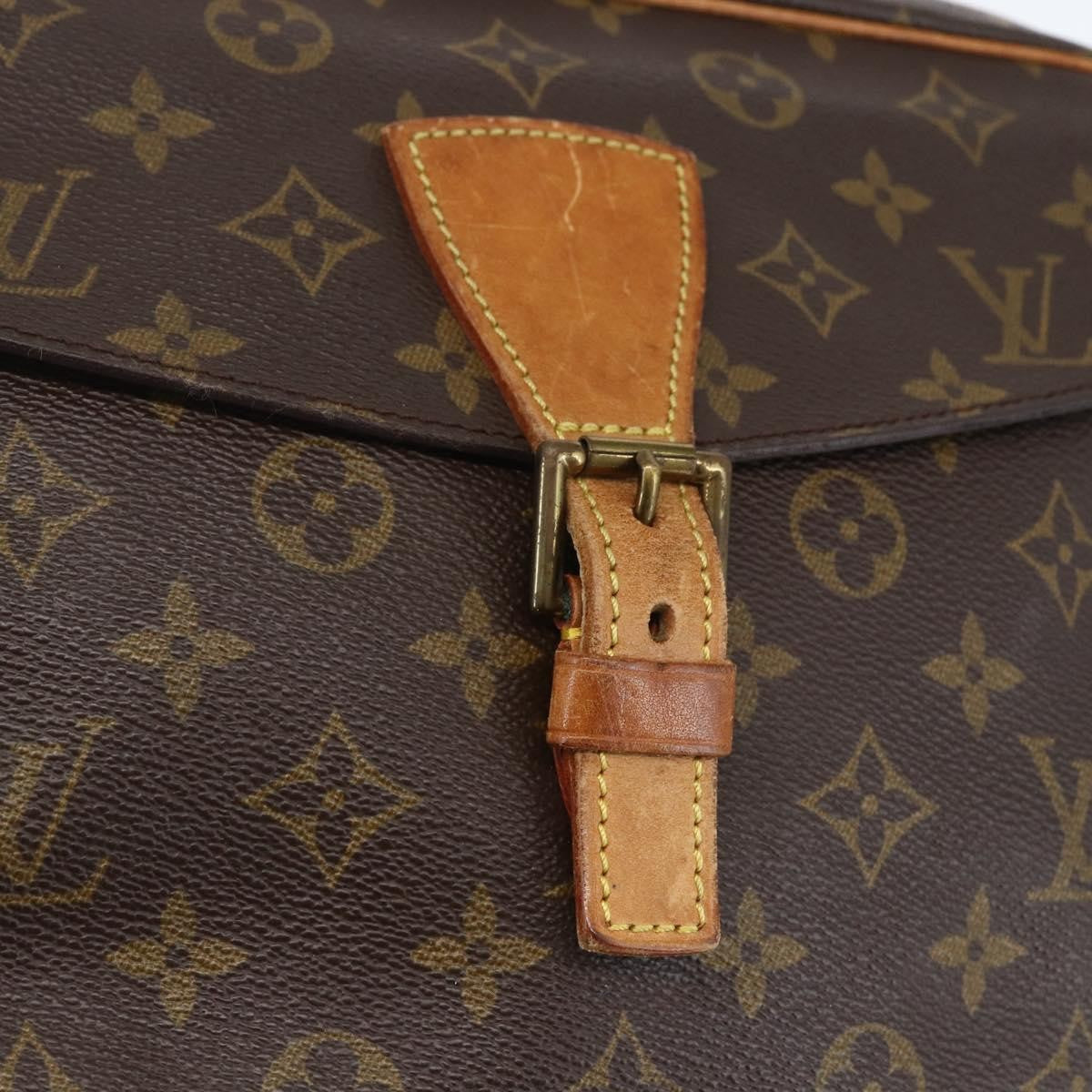 Louis Vuitton Jeune Fille Handbag Monogram Canvas Brown Canvas Shoulder Bag