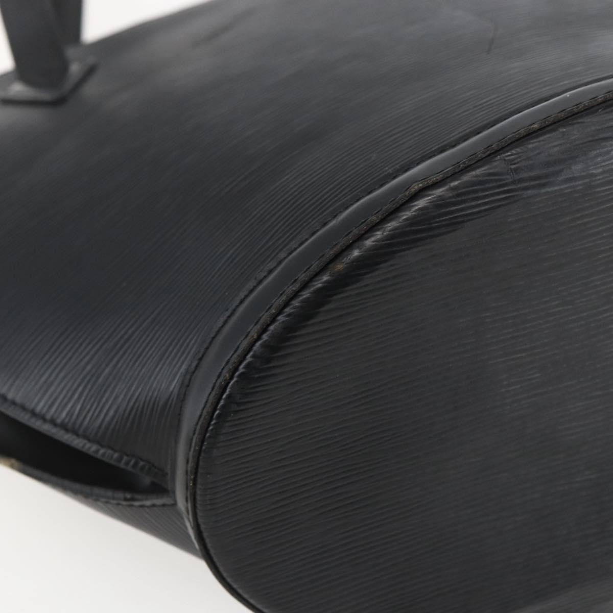 Louis Vuitton Saint Jacques Handbag Epi Leather Black Leather Handbag