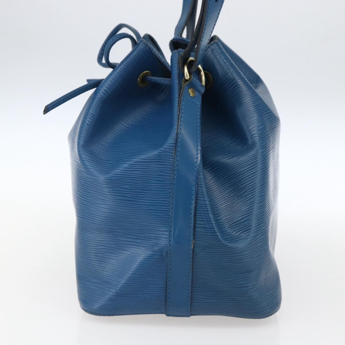 Louis Vuitton Noe Handbag Epi Leather Blue Leather Shoulder Bag