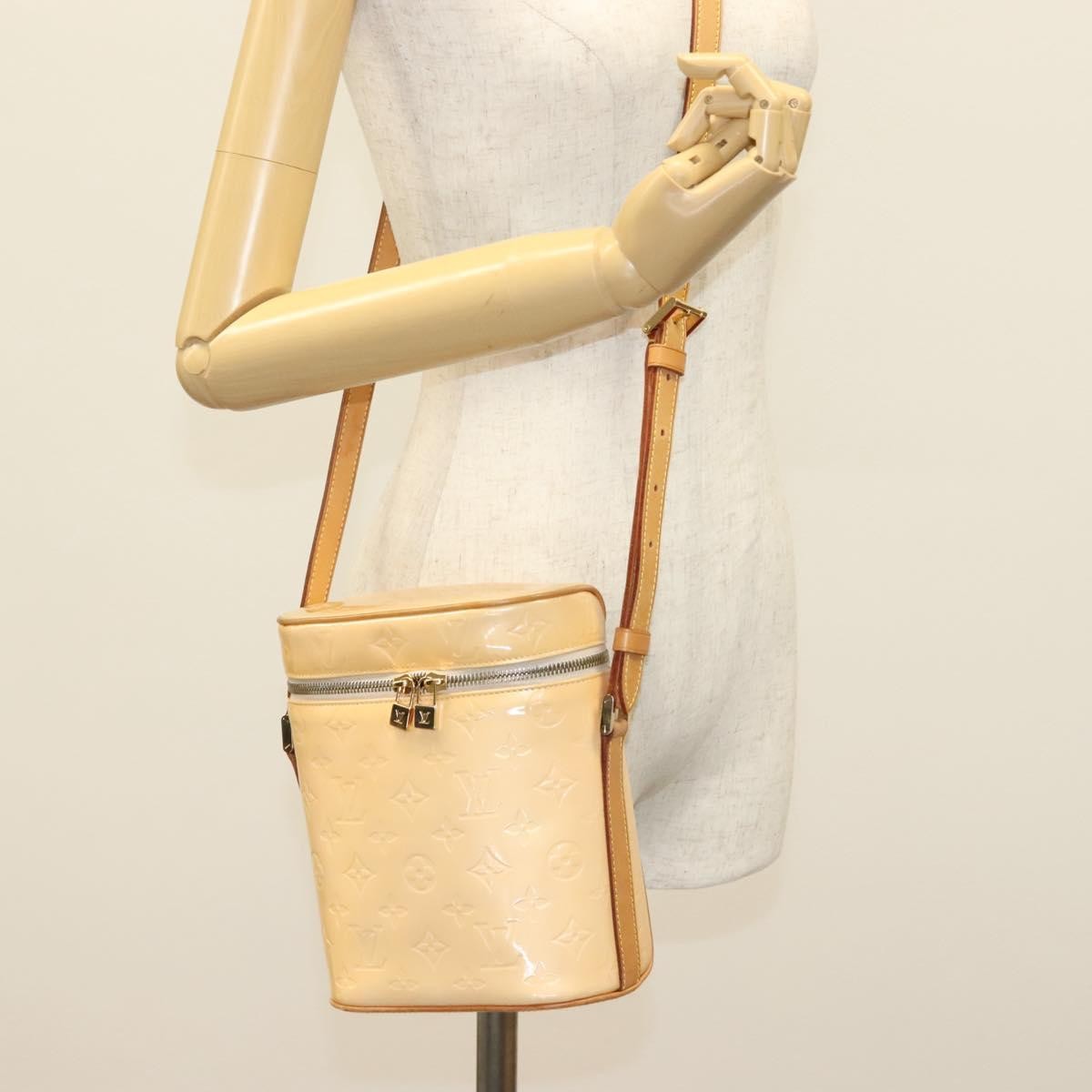 Louis Vuitton Sullivan Handbag Monogram Vernis Pink Patent_Leather Shoulder Bag