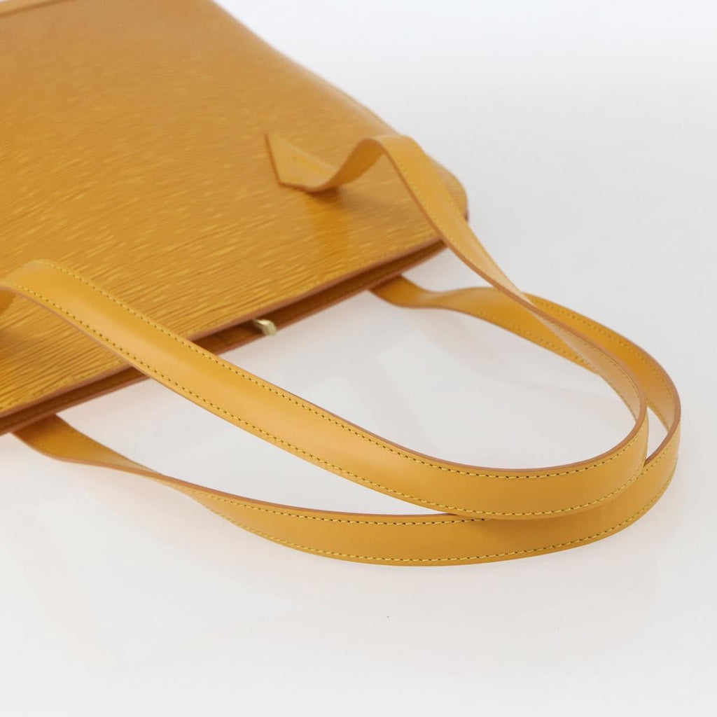 Louis Vuitton Lussac Handbag Epi Leather Yellow Leather Shoulder Bag