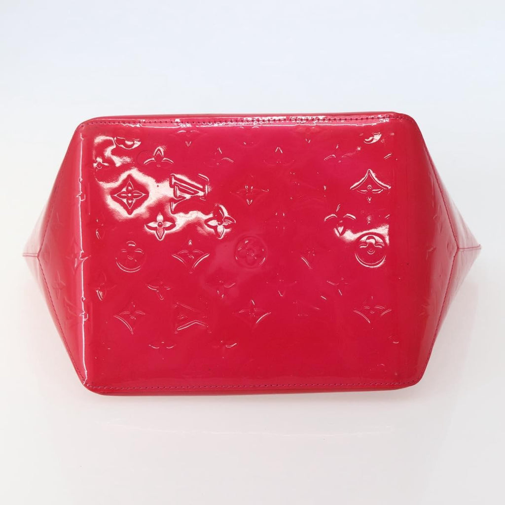 Louis Vuitton Bellevue Handbag Monogram Vernis Pink Patent_Leather Tote Bag