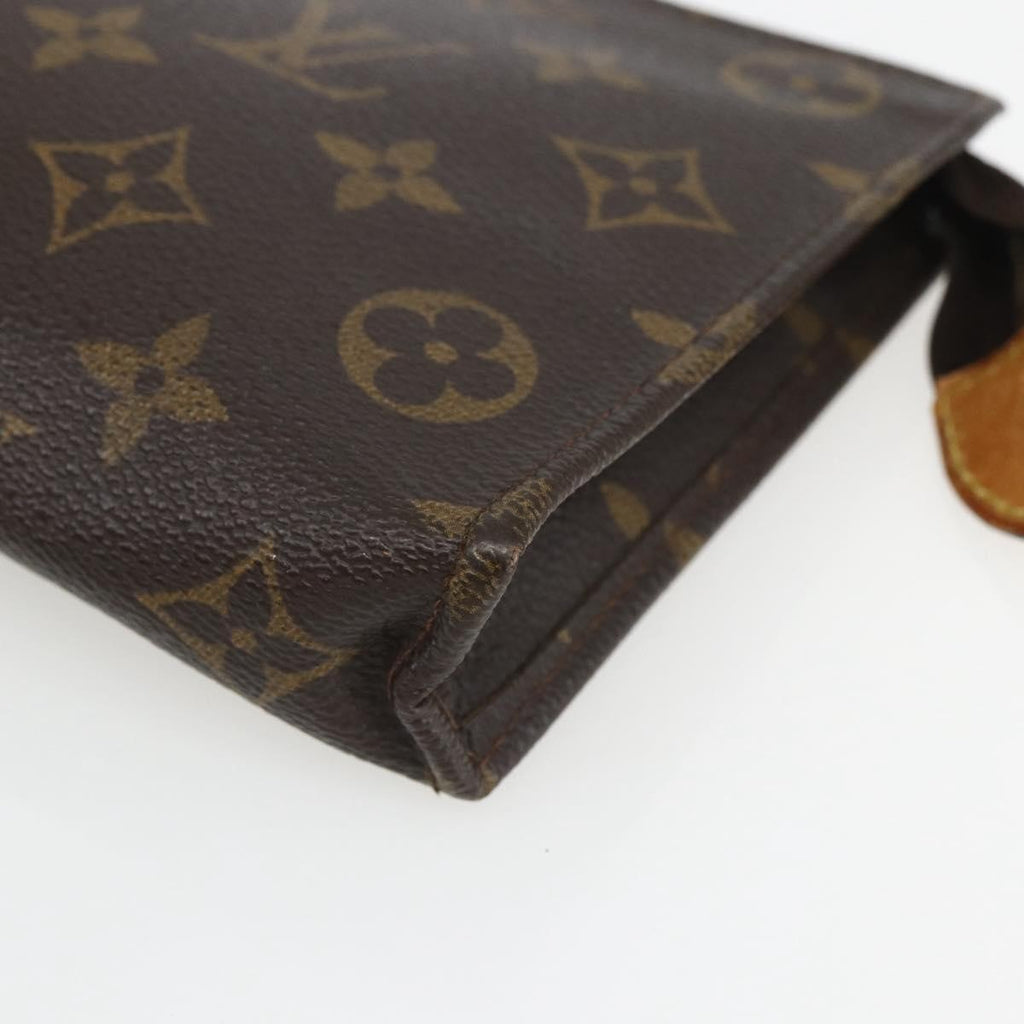 Louis Vuitton Toiletry Pouch Monogram Canvas Brown Canvas Clutche & Pouche Bag