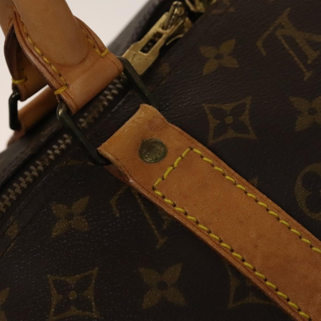 Louis Vuitton Keepall Bag Monogram Canvas Brown Canvas Travel Bag