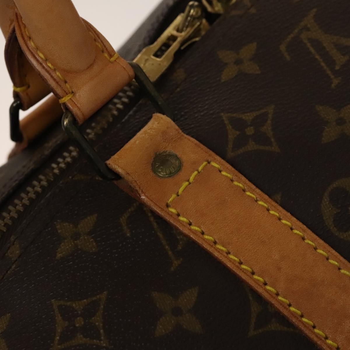 Louis Vuitton Keepall Bag Monogram Canvas Brown Canvas Travel Bag