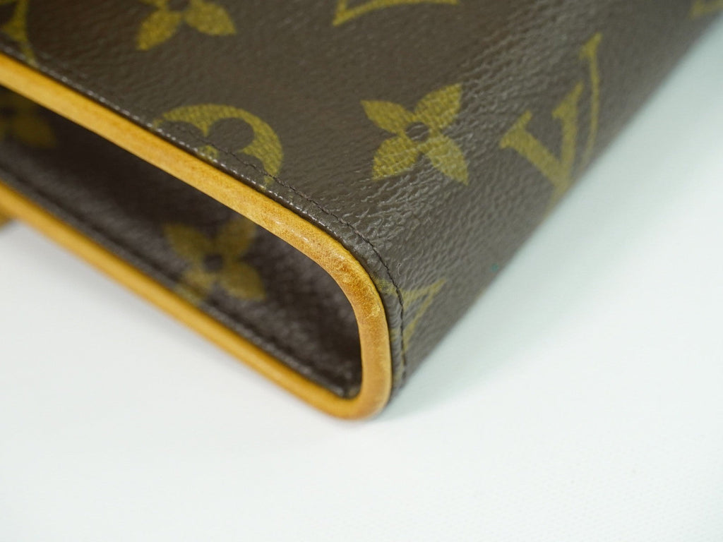 Louis Vuitton Florentine Waist Bag Monogram Canvas Brown Canvas Shoulder Bag