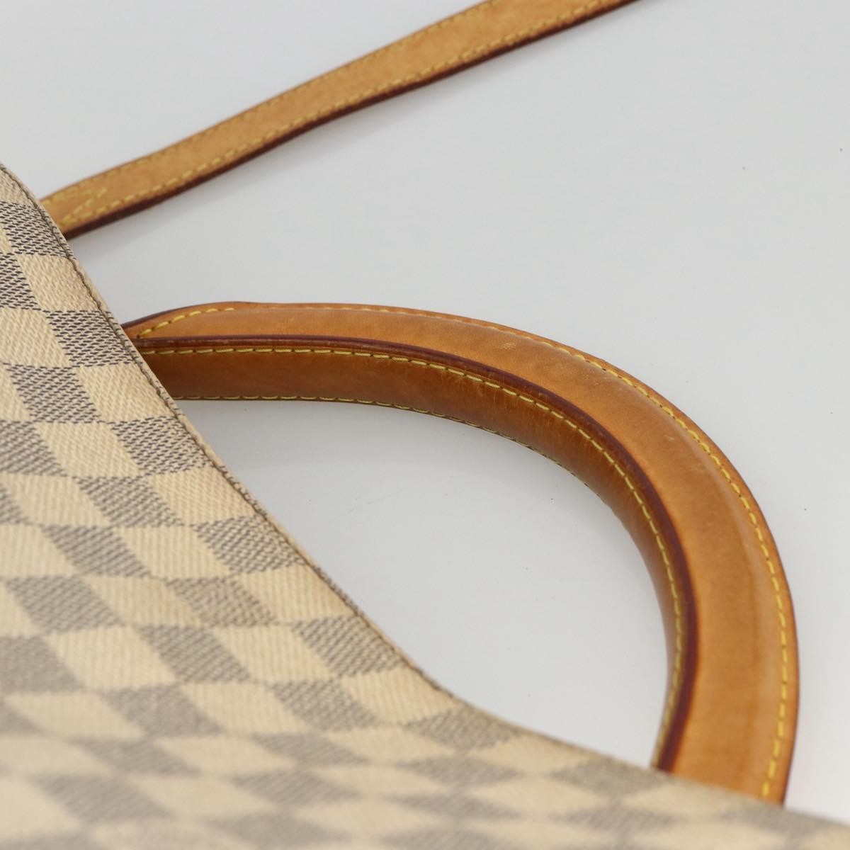 Louis Vuitton Soffi Handbag Damier Beige Canvas Handbag