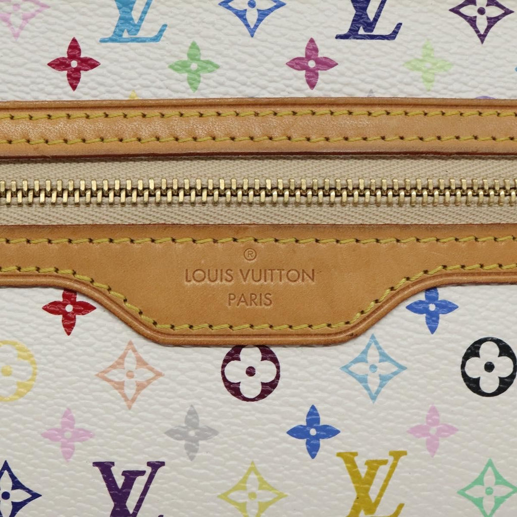 Louis Vuitton Pochette Gm Monogram Multicolor White Canvas Clutche & Pouche Bag