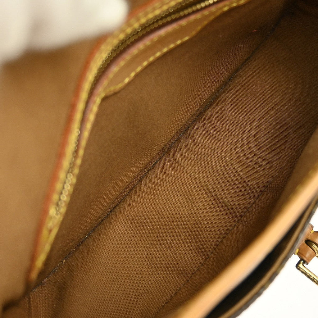Louis Vuitton Sologne Handbag Monogram Canvas Brown Canvas Shoulder Bag