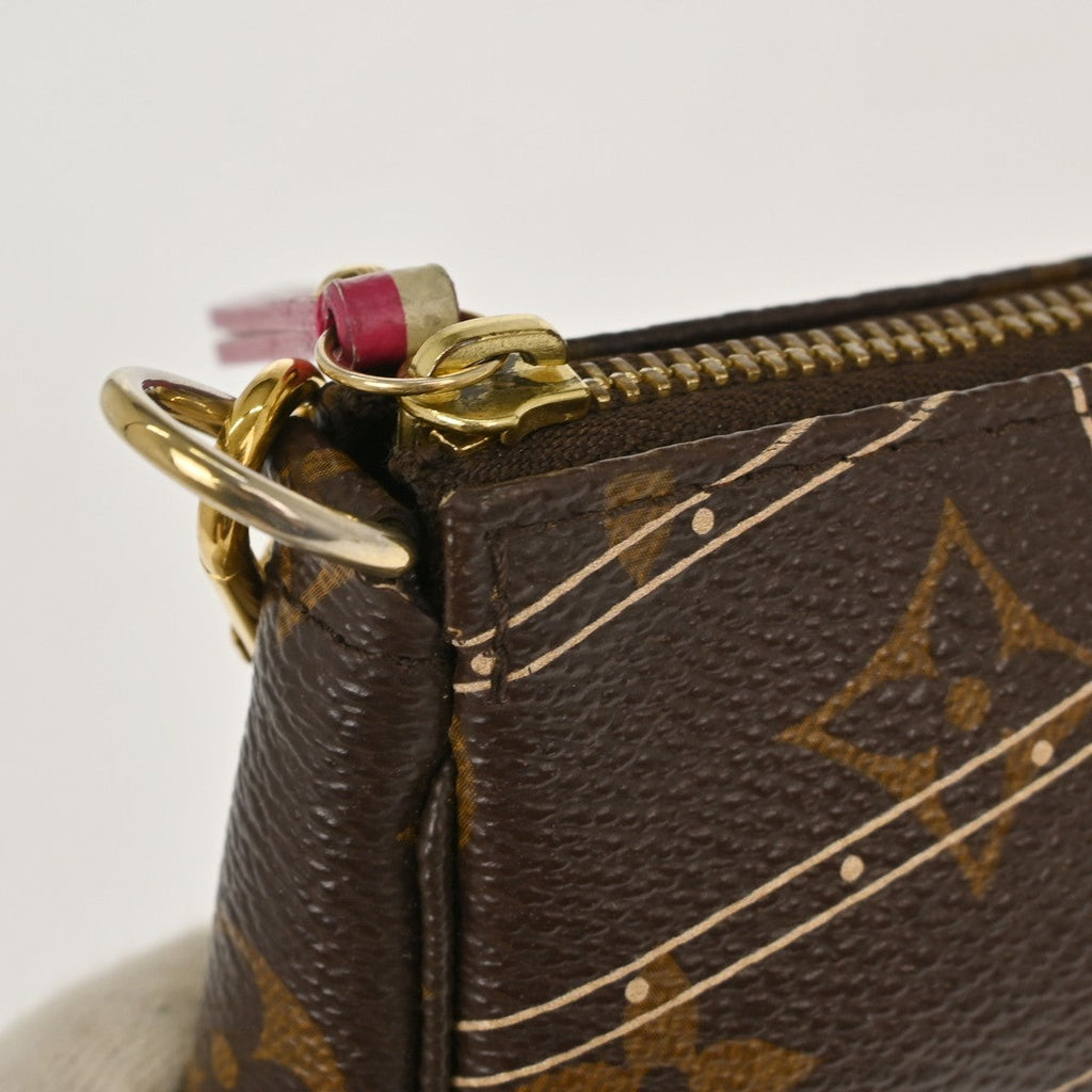 Louis Vuitton Pochette Accessoires Limited Edition Monogram Canvas Brown Canvas Clutche & Pouche Bag
