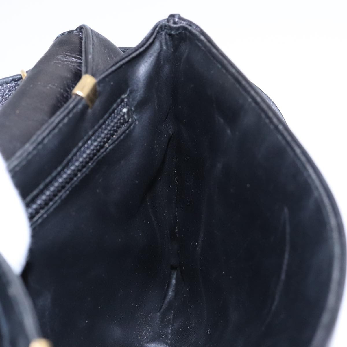 Celine Vintage Shoulder Bag Leather Black Leather Shoulder Bag Bag