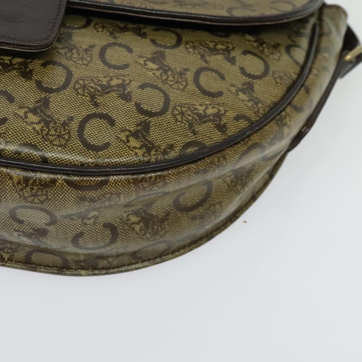 Celine C Sulky Shoulder Bag Canvas And Leather Beige Canvas Shoulder Bag Bag