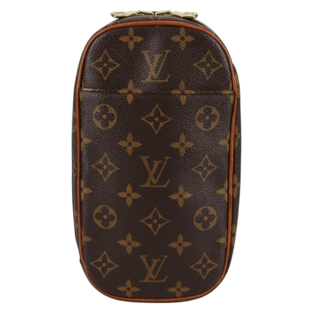 Louis Vuitton Pochette Gange Monogram Canvas Brown Canvas Bag