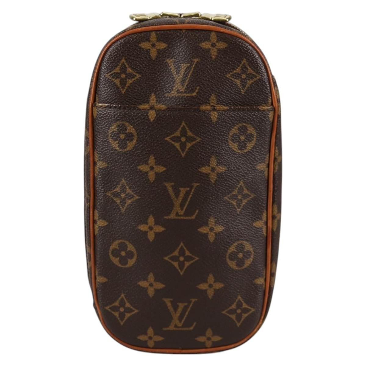 Louis Vuitton Pochette Gange Monogram Canvas Brown Canvas Bag