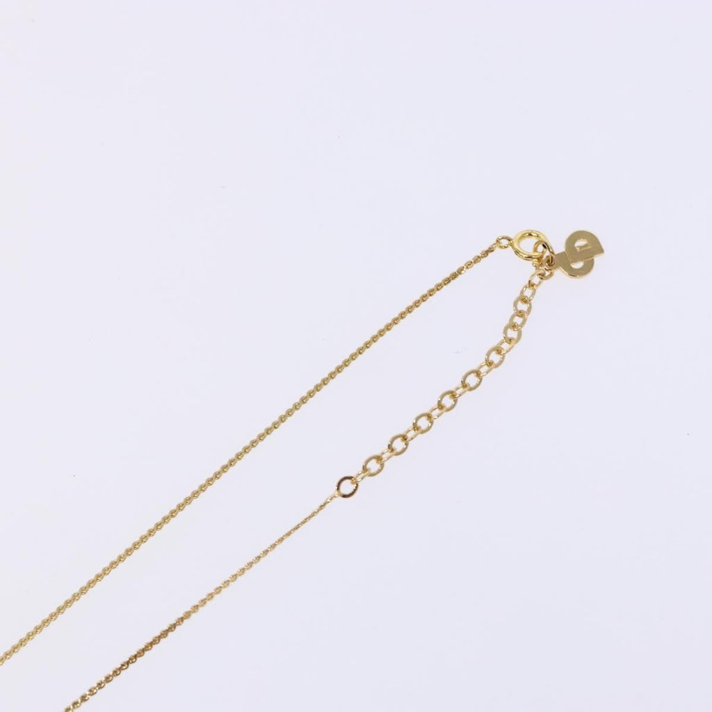 Christian Dior Cd Round Pendant Necklace Metal Gold Metal Necklace Jewelry (Pre-Owned)