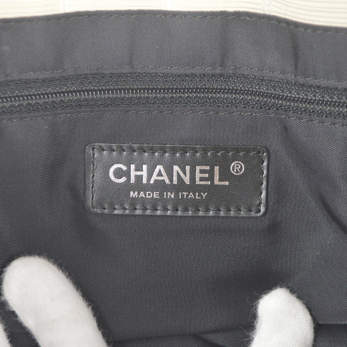 Chanel Travel Line Tote Nylon White Nylon Tote Bag Bag