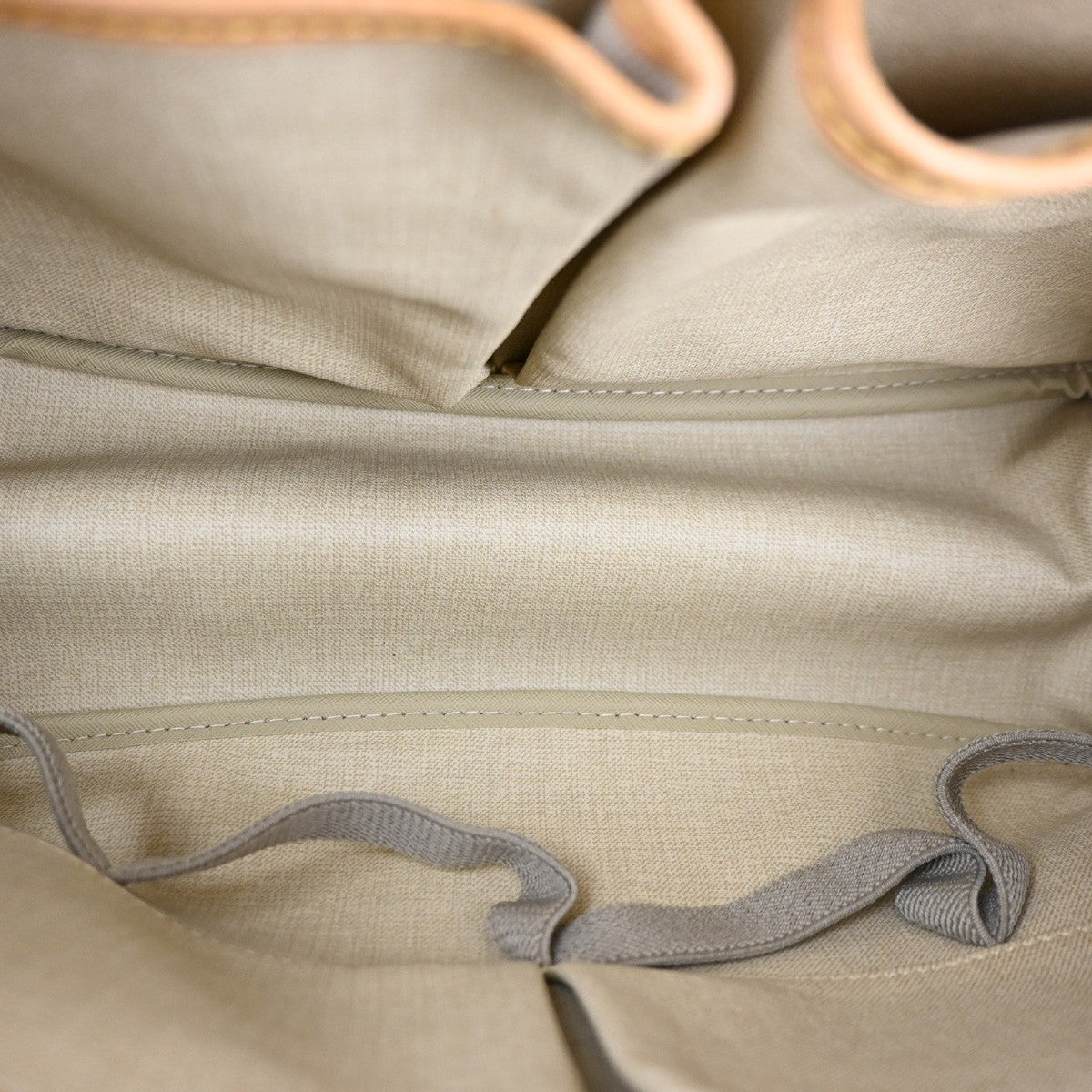 Louis Vuitton Deauville Handbag Monogram Canvas Brown Canvas Handbag