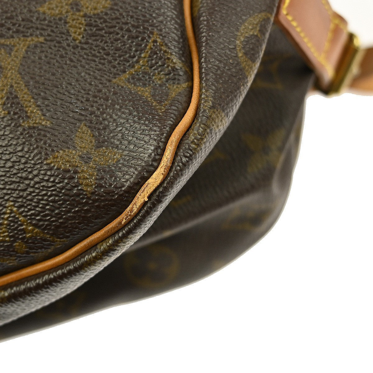 Louis Vuitton Saumur Handbag Monogram Canvas Brown Canvas Shoulder Bag