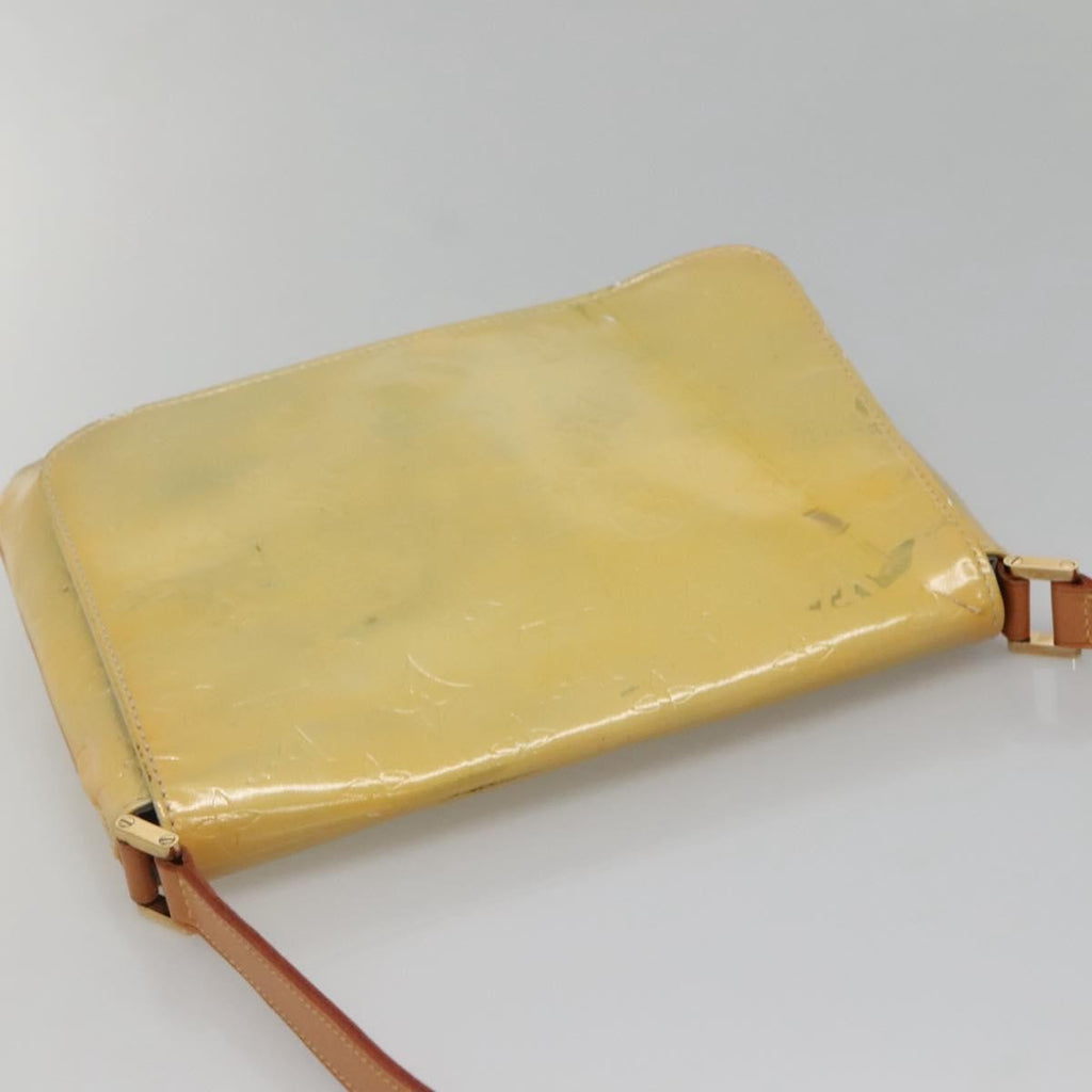 Louis Vuitton Thompson Street Handbag Monogram Vernis Beige Patent_Leather Shoulder Bag