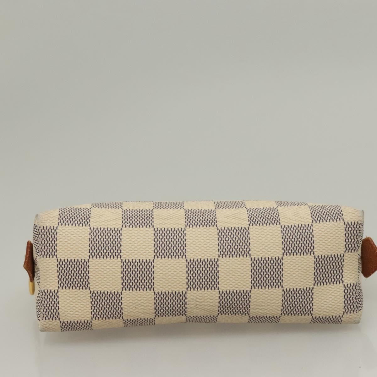 Louis Vuitton Cosmetic Pouch Damier White Canvas Bag