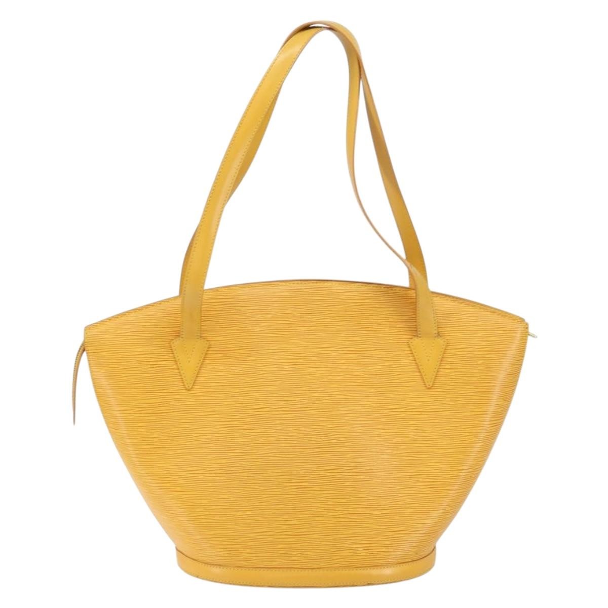 Louis Vuitton Saint Jacques Handbag Epi Leather Yellow Leather Shoulder Bag