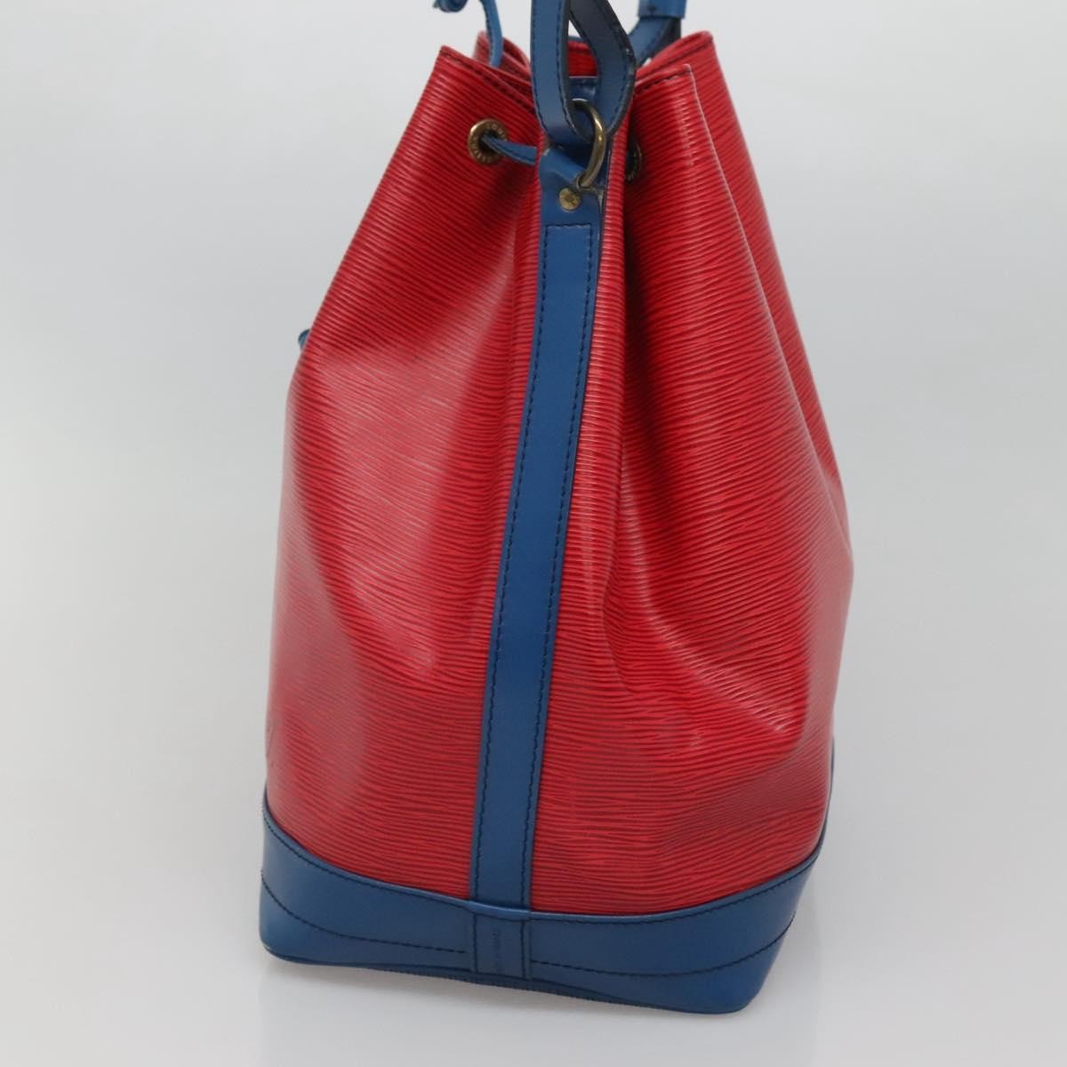Louis Vuitton Bicolor Noe Handbag Epi Leather Red Leather Bag