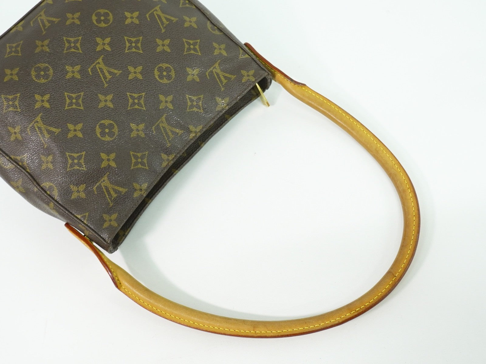 Louis Vuitton Monogram Looping Handbag Monogram Canvas Brown Canvas Shoulder Bag