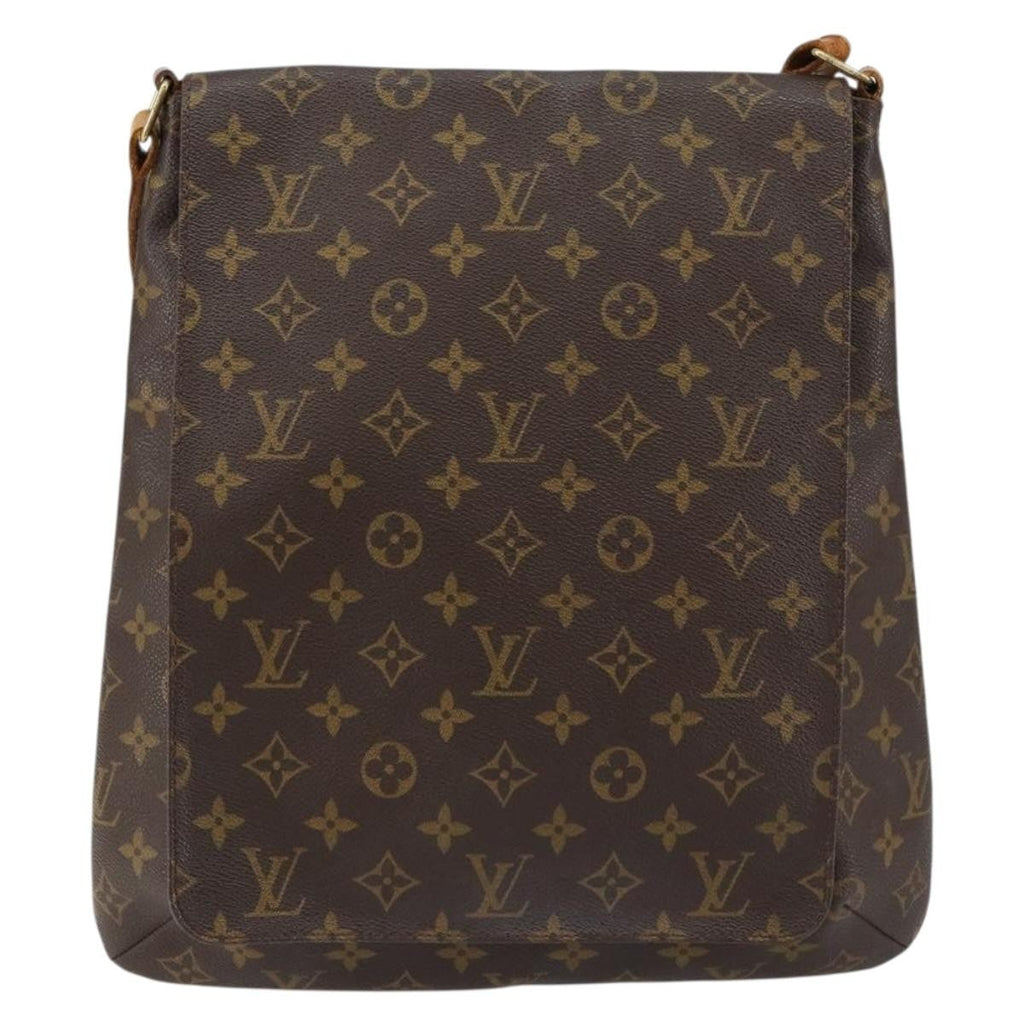 Louis Vuitton Musette Handbag Monogram Canvas Brown Canvas Shoulder Bag