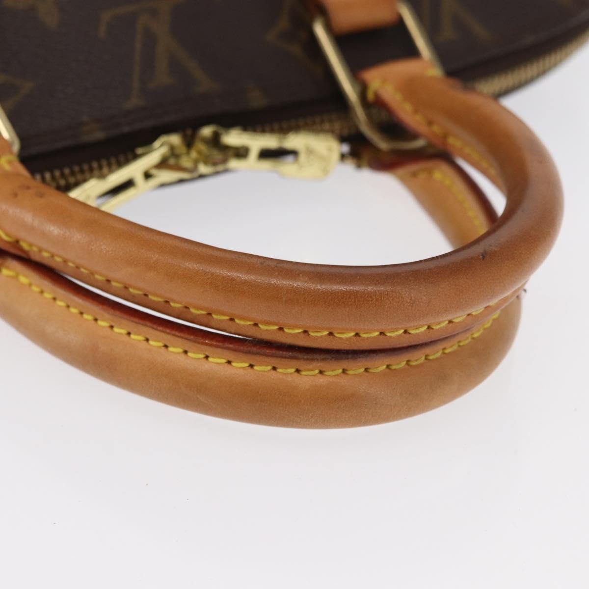 Louis Vuitton Alma Handbag Monogram Canvas Brown Canvas Handbag