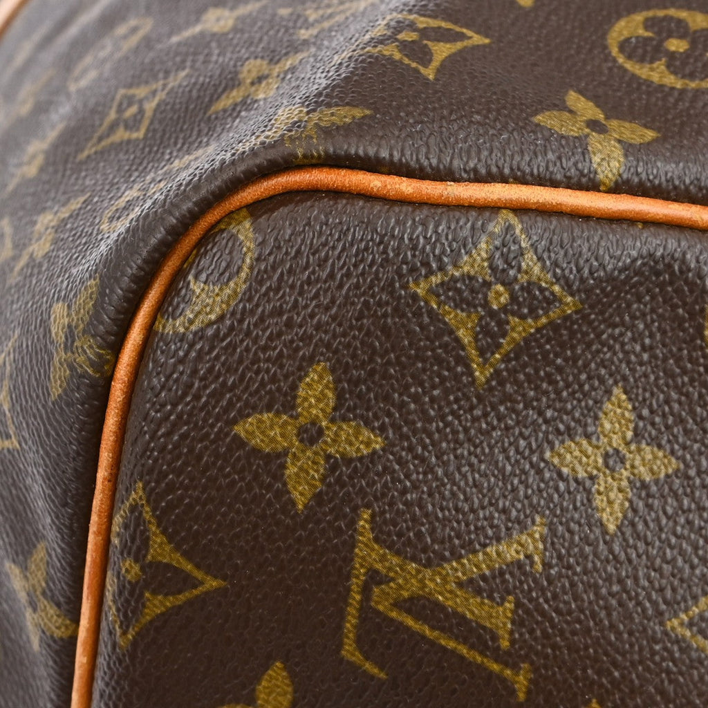 Louis Vuitton Keepall Bag Monogram Canvas Brown Canvas Travel Bag
