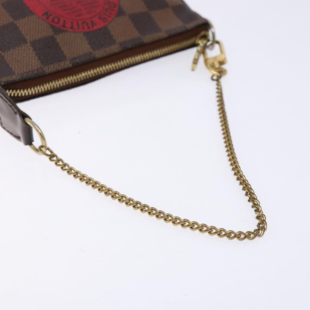 Louis Vuitton Pochette Accessoires Limited Edition Damier Brown Canvas Clutche & Pouche Bag