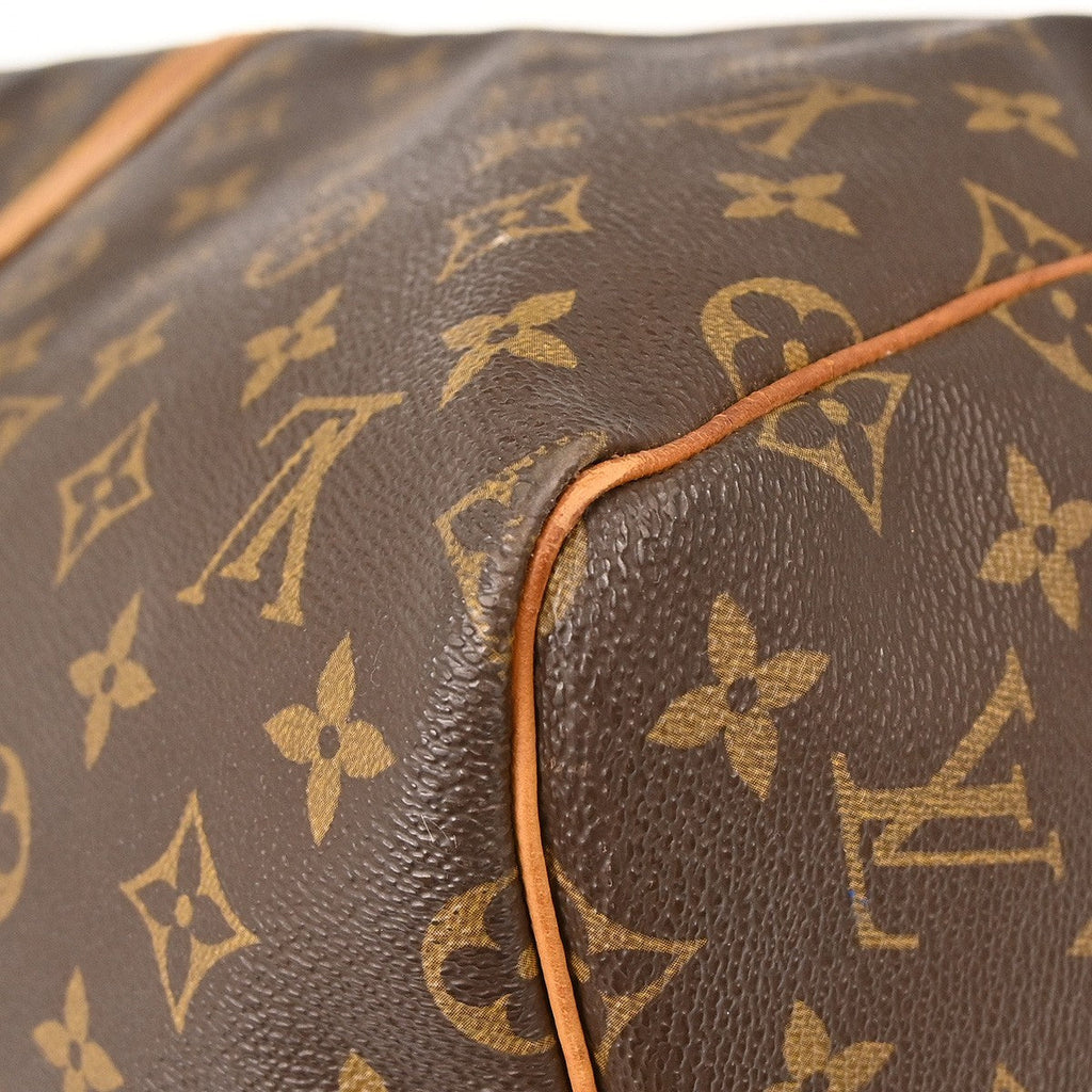 Louis Vuitton Keepall Bag Monogram Canvas Brown Canvas Travel Bag