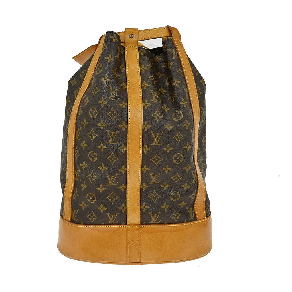 Louis Vuitton Randonnee Backpack Monogram Canvas Brown Canvas Shoulder Bag