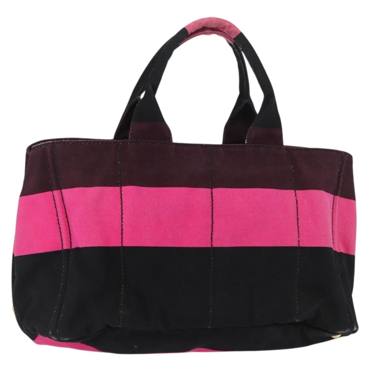 Prada Canapa Tote Canvas Pink Canvas Tote Bag Bag