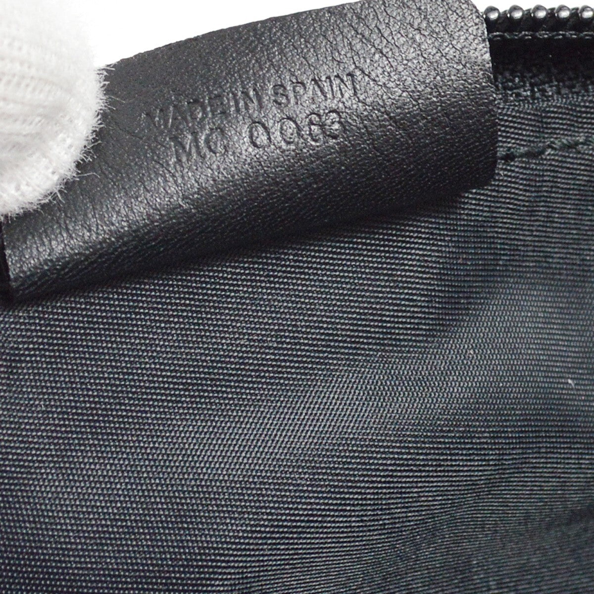 Christian Dior Vintage Trotter Handbag Canvas Black Canvas Handbag (Pre-Owned)