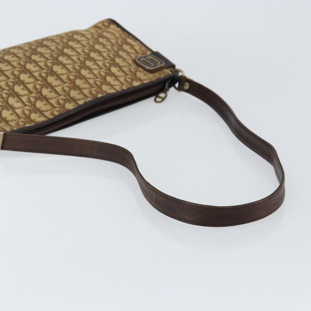 Christian Dior Vintage Trotter Shoulder Bag Canvas Beige Canvas Shoulder Bag Bag (Pre-Owned)