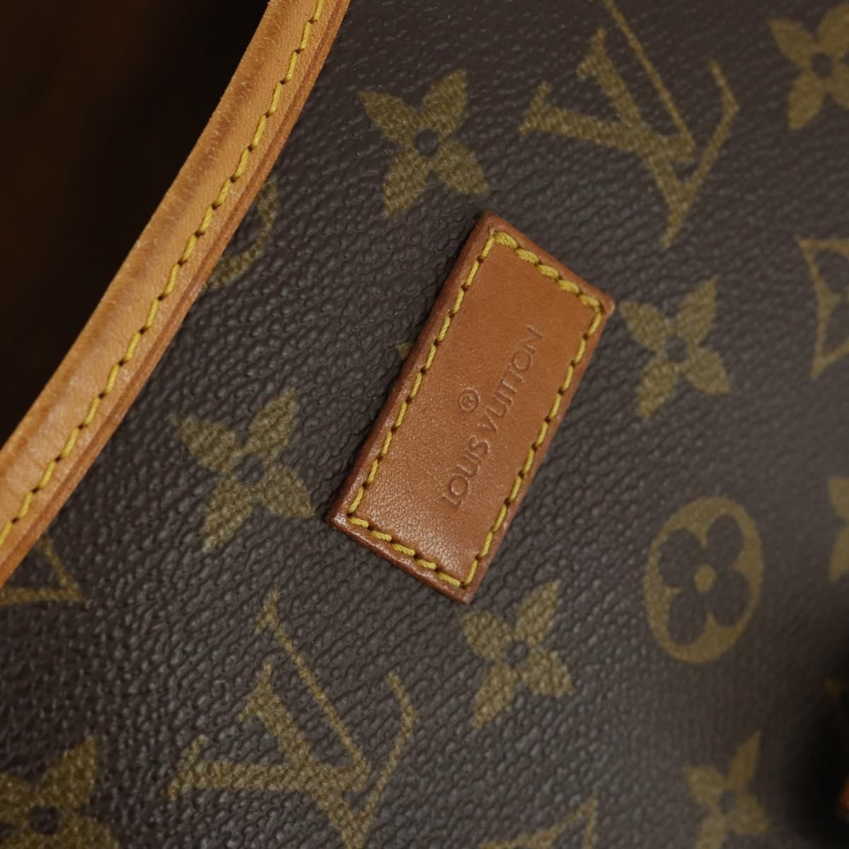 Louis Vuitton Saumur Handbag Monogram Canvas Brown Canvas Shoulder Bag