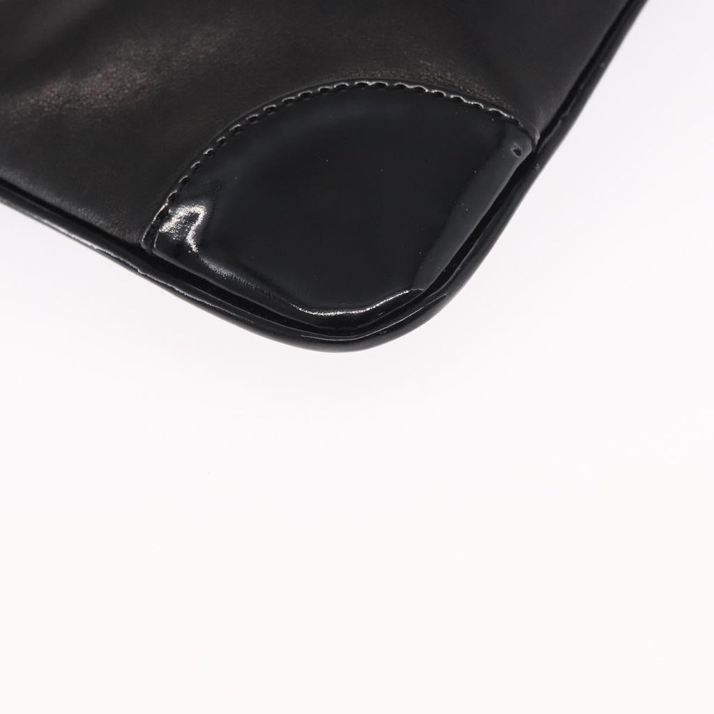 Chanel Camellia Clutch Bag Leather Black Leather Clutche & Pouche Bag