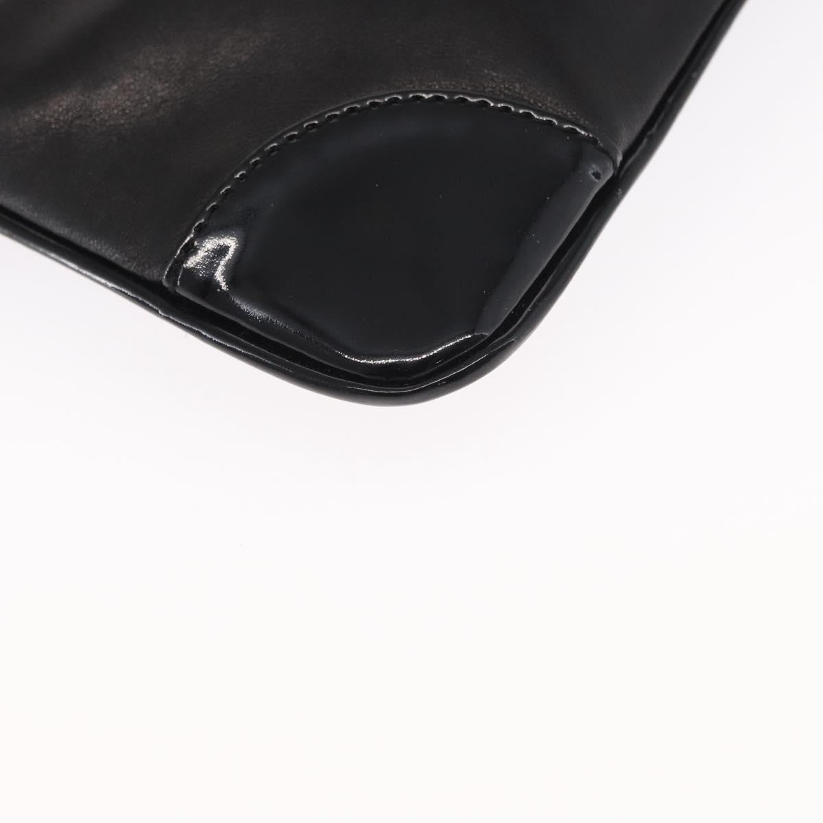 Chanel Camellia Clutch Bag Leather Black Leather Clutche & Pouche Bag